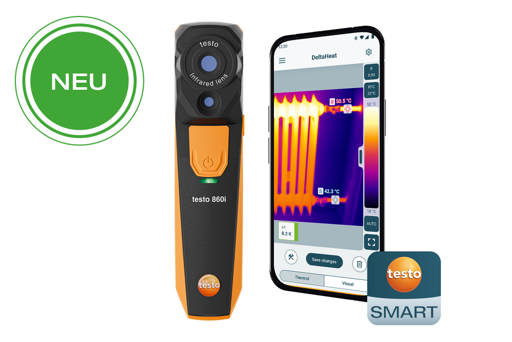 testo 860i Set - Kompakte Wärmebildkamera für Smartphones