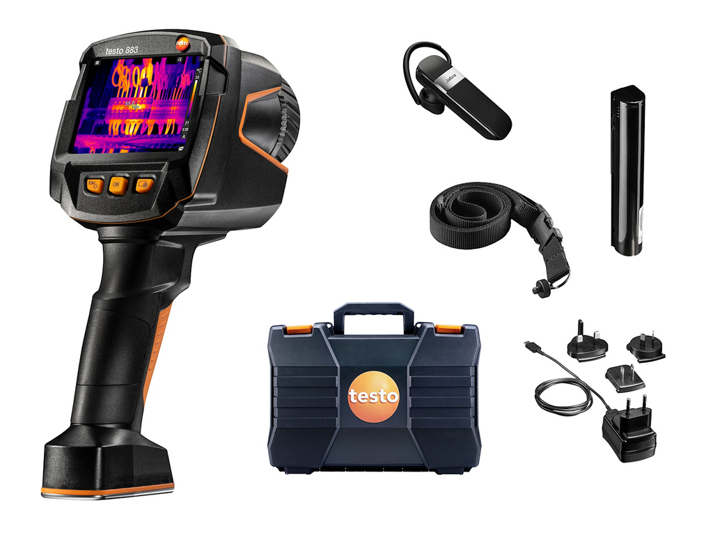 Wärmebildkamera - testo 883-1 - (30° Objektiv, 320 x 240 Pixel, 27 Hz, Laser)